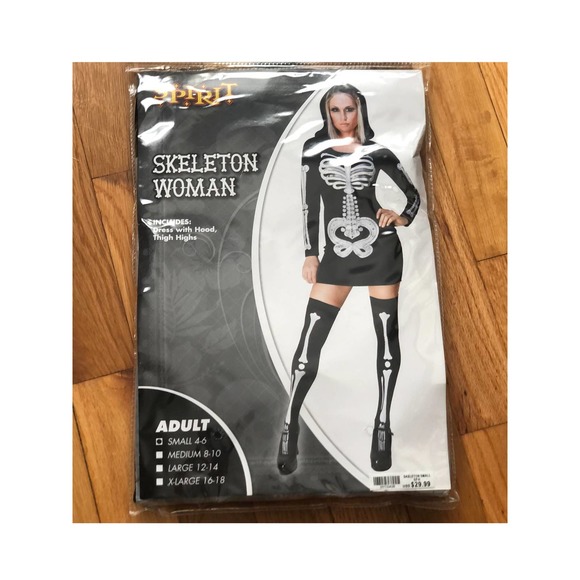Spirit Other Spirit Halloween Skeleton Woman Costume New Size Small